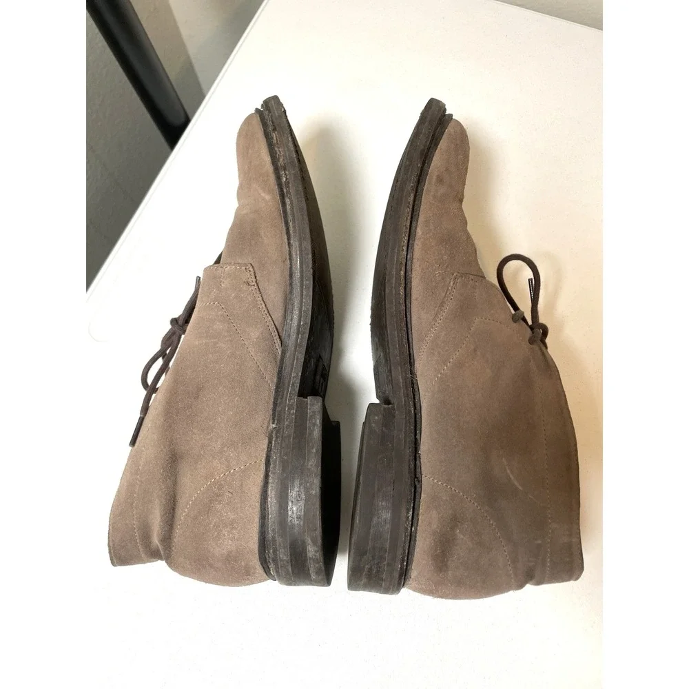 Frye Brown Suede Chukka Boots Men's 11 Lace up Shoes Preppy Casual Minimalist
